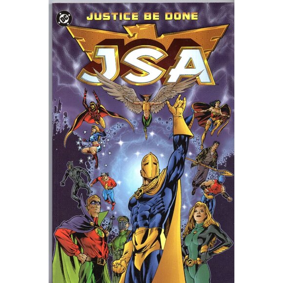 JSA "Justice Be Done" Trade Paperback, ©2000, 144 pages, full color, 2nd print - Picture 1 of 6